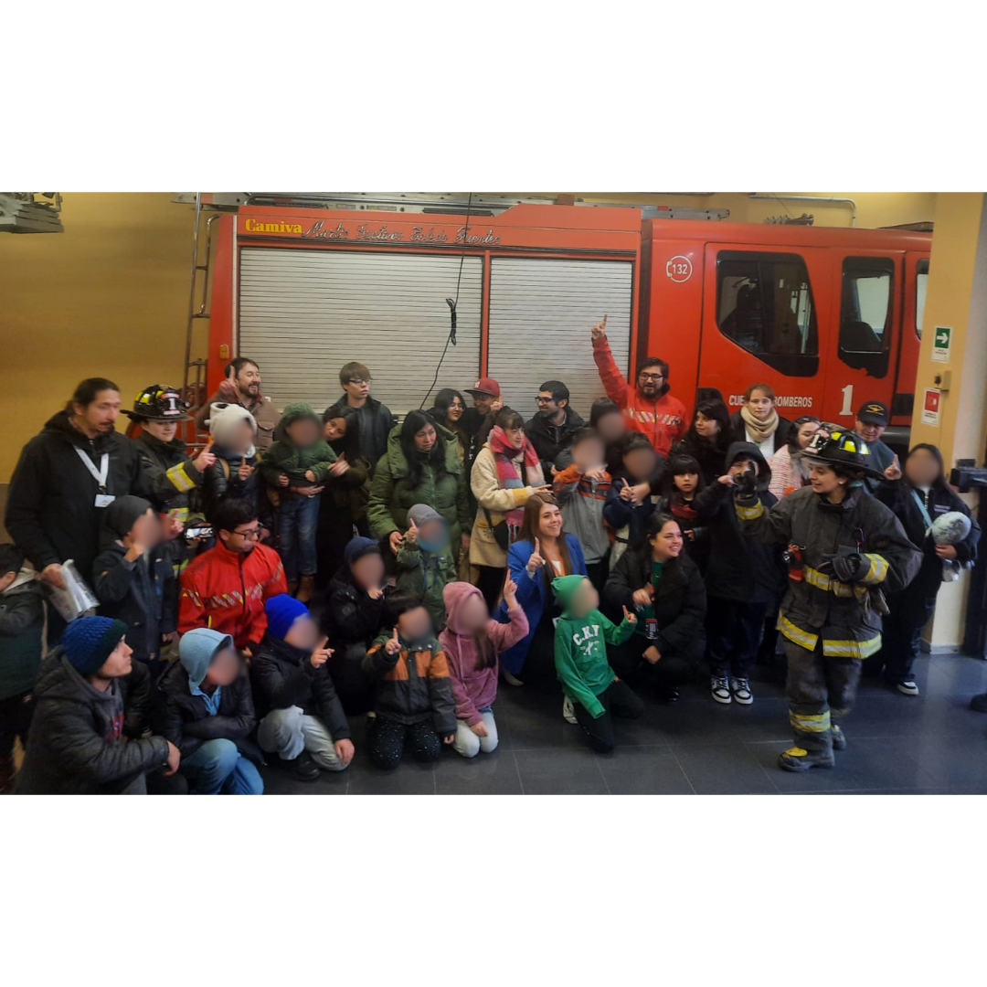 Niños y Niñas de La Araucanía disfrutaron de una Jornada de recreación con los Bomberos de Temuco